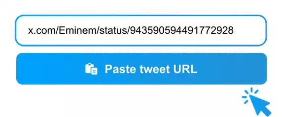 Tweet URL'sini yapıştırın
